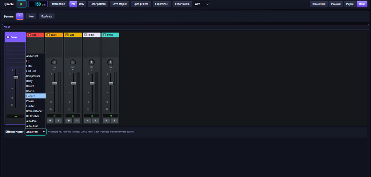 DAW screenshot 4