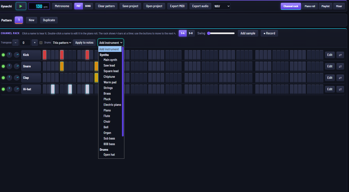 DAW screenshot 3
